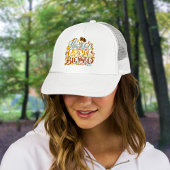 レトロ秋感謝恩賛美タイポグラフィ キャップ