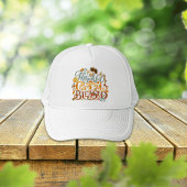 レトロ秋感謝恩賛美タイポグラフィ キャップ