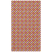 レトロ秋秋の花パターンパープル テーブルクロス (正面)