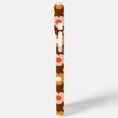 レトロ秋秋の花パターンブラウン Case-Mate iPhoneケース (裏面 / 左)