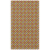 レトロ秋秋の花パターンブラック テーブルクロス (正面)