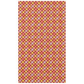 レトロ秋秋の花パターンブルゴーニュ テーブルクロス (正面)