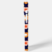 レトロ秋秋の花パターンブルー Case-Mate iPhoneケース (裏面 / 左)