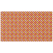 レトロ秋秋の花パターンレッド テーブルクロス (正面(横))