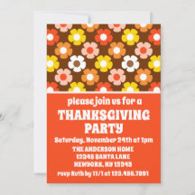 レトロ秋秋の花ブラウンサンクスギビングパーティー