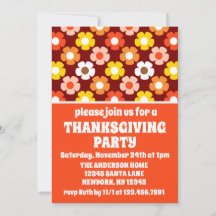 レトロ秋秋の花レッドサンクスギビングパーティー