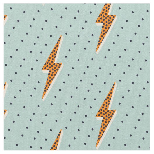 レトロ稲妻のボルト雷が赤く点滅 ファブリック (クローズアップ)