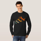 レトロ究極のFrisbee PlayerヴィンテージディスクUltimat Tシャツ (正面フル)