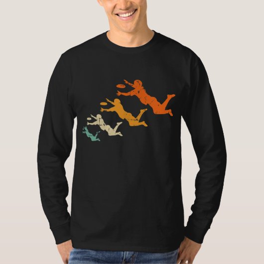 レトロ究極のFrisbee PlayerヴィンテージディスクUltimat Tシャツ (正面)