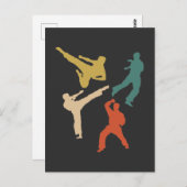 レトロ空手ファイター蹴武術アーツ ポストカード (正面/裏面)