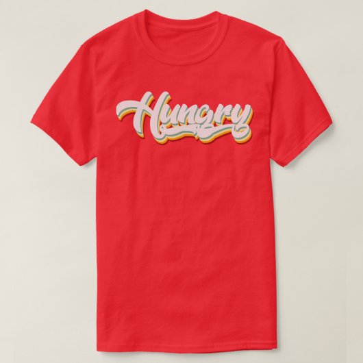 レトロ空腹 Tシャツ (デザイン正面)