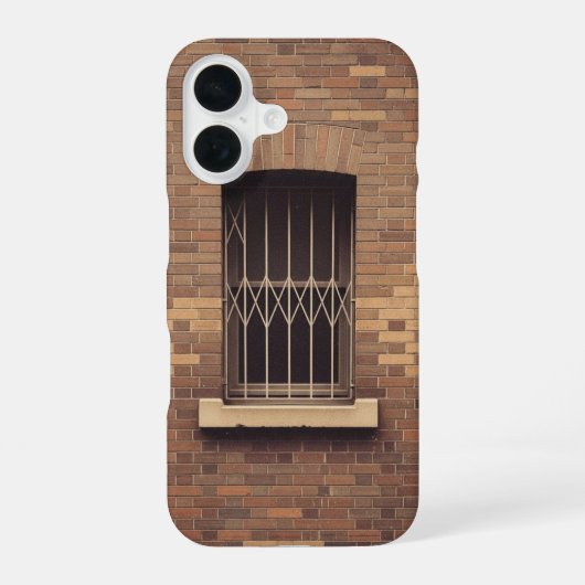 レトロ窓格子 iPhone 16ケース (裏面)