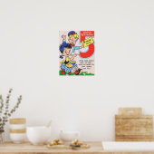 レトロ第5誕生日カード ポスター (キッチン)