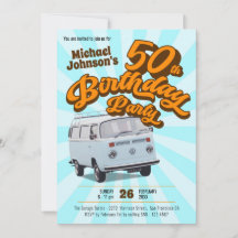 レトロ第50誕生日クラシック自動車おもしろいパーティー