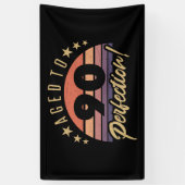 レトロ第90回誕生日ユーモア 横断幕 (縦)