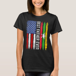レトロ米ミャンマー最高の国旗D父の父 Tシャツ