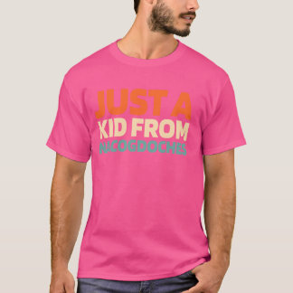 レトロ米国シティアメリカンテキサス州・ナチョグの子供 Tシャツ