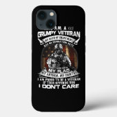 レトロ米国旗退役軍人日私のフラグPと混乱しない Case-Mate iPhoneケース (裏面)