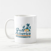レトロ米国湾2025アメリカ国旗M コーヒーマグカップ (左)