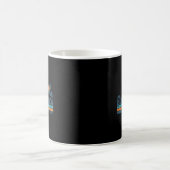 レトロ米国湾2025アメリカ国旗M コーヒーマグカップ (中央)