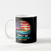 レトロ米国湾2025アメリカ国旗M コーヒーマグカップ (左)