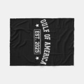 レトロ米国湾2025アメリカ国旗M フリースブランケット (正面(横))