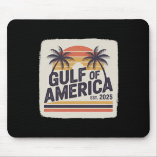 レトロ米国湾Est 2025フラグGulf Mexic マウスパッド