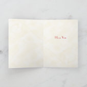 レトロ米国軍隊バレンタインデーカード シーズンカード (内部)