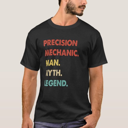 レトロ精度整備士マン神話の伝説 Tシャツ (正面)
