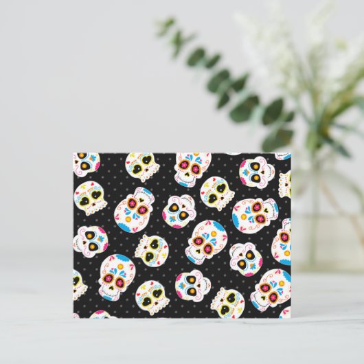 レトロ糖スカル ポストカード (スタンド正面)