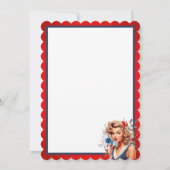 レトロ系アメリカ人ピンナップ_私はちょうど言った サンキューカード (裏面)