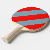 レトロ紅海3はっきりしたストライプ個 卓球ラケット (正面アングル)