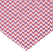 レトロ紅紫紫千鳥格子の格子模様 テーブルクロス (アングル)