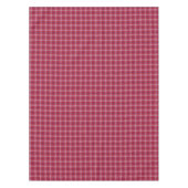 レトロ紅紫紫千鳥格子の格子模様 テーブルクロス (正面)