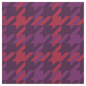 レトロ紅紫紫千鳥格子の格子模様 ファブリック (クローズアップ)
