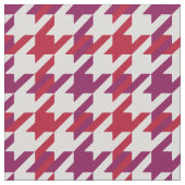 レトロ紅紫紫千鳥格子の格子模様 ファブリック (クローズアップ)