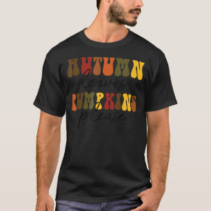 レトロ紅葉カボチャお願い秋ビーブスタン Tシャツ