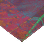 レトロ紅葉ブルゴーニュ葉ーメタリック テーブルクロス (アングル)