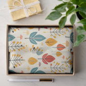 レトロ紅葉紅葉パターン 薄葉紙 (ギフト)