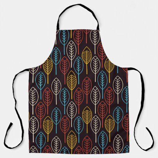 レトロ紅葉 エプロン (正面)