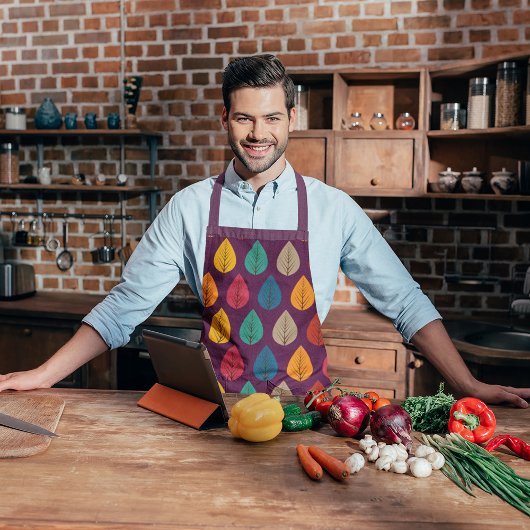 レトロ紅葉 エプロン