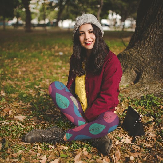 レトロ紅葉 カプリレギンス