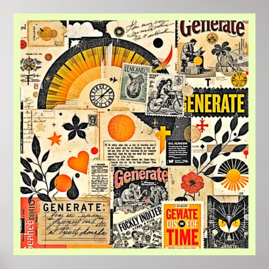 レトロ紙エフエマミックス ポスター (正面)