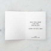 レトロ素晴らしいパパハッピーファーザーズデイ サンキューカード (内部)