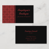 レトロ素晴らしい名刺クリムゾン 名刺 (正面/裏面)