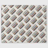 レトロ素晴らしのカセ結婚ット ラッピングペーパー (フラット)