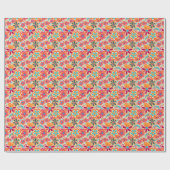 レトロ素晴らしタイル模様のラッピング紙 ラッピングペーパー (フラット)