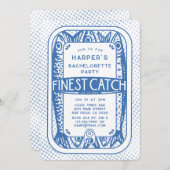 レトロ素晴らしバチェロレッテイワシ 招待状 (正面/裏面)