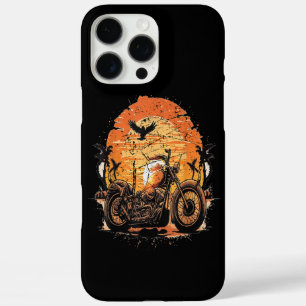レトロ素晴らしヴィンテージバイククラシックサンセットC iPhone 16 PRO MAXケース