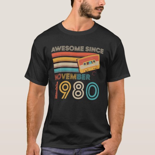 レトロ素晴らしヴィンテージ1980年11月41St Bir以降 Tシャツ (正面)
